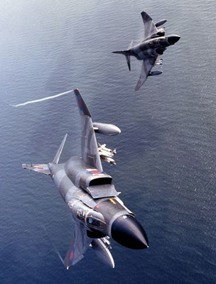 Two 56 Sqn FGR.2s patrolling the North Sea