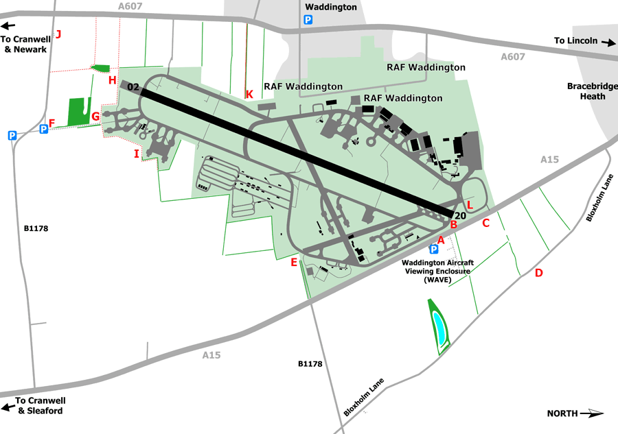 Thunder & Lightnings - Airfield Viewing Guide - RAF Waddington